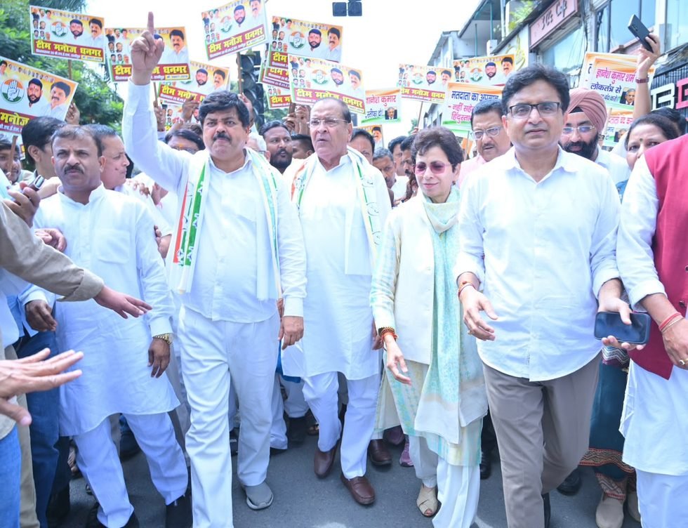 निर्वाचन आयोग के खिलाफ कांग्रेस का प्रदर्शन